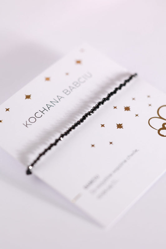 Bransoletka dla Babci Czarny Turmalin