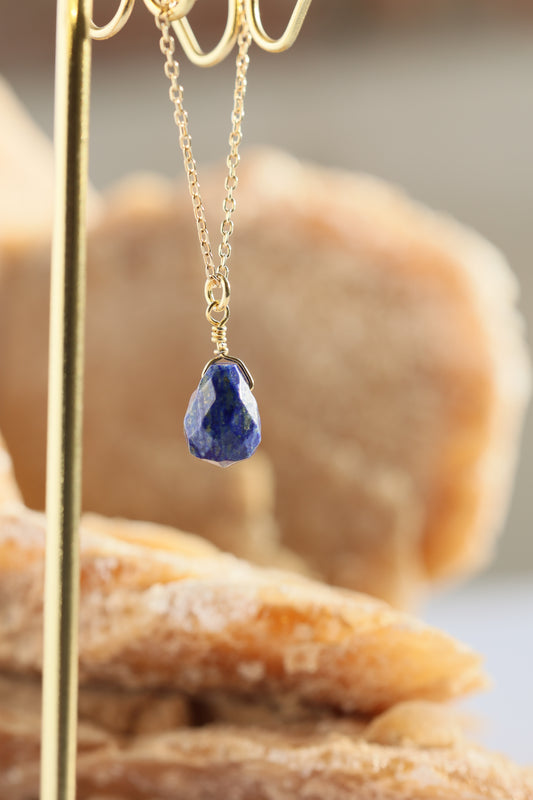 Naszyjnik Lapis Lazuli Kropla