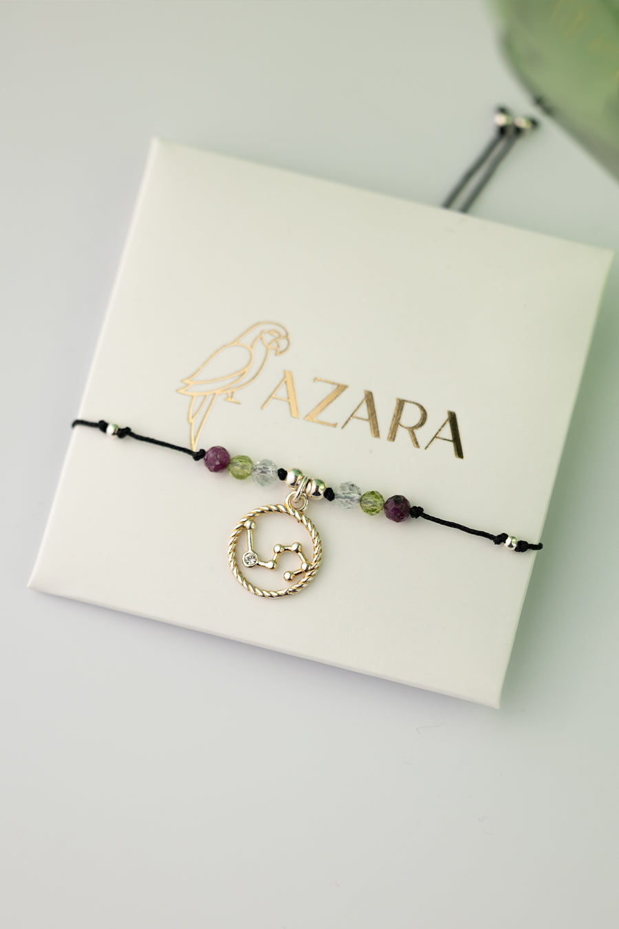 Bransoletka Znak Zodiaku Lew ze srebrną zawieszką