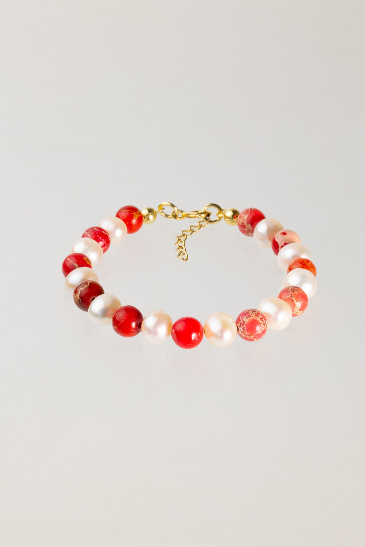 Bransoletka dla Babci Perła i Jaspis