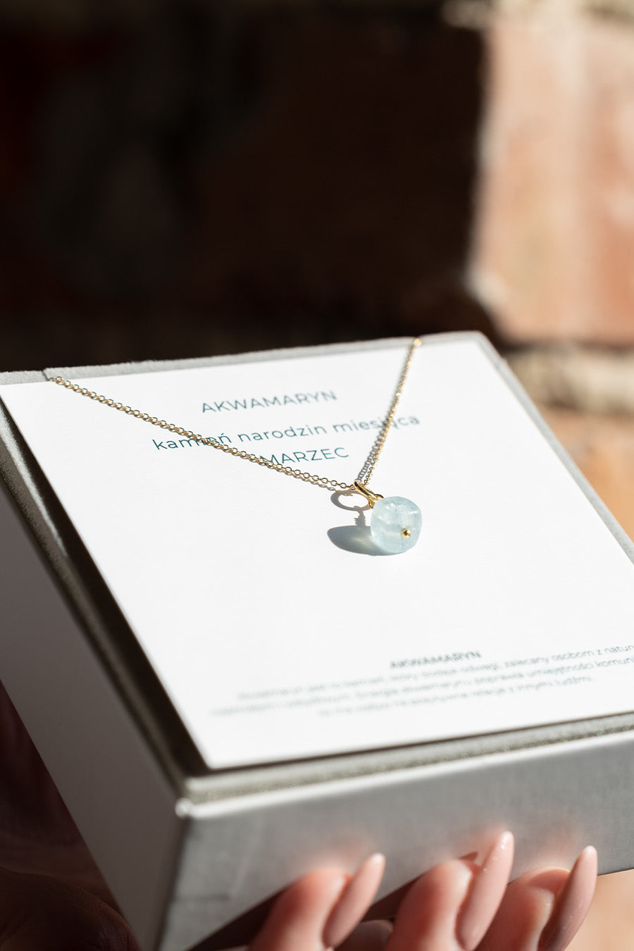 Naszyjnik kamień narodzin – marzec
