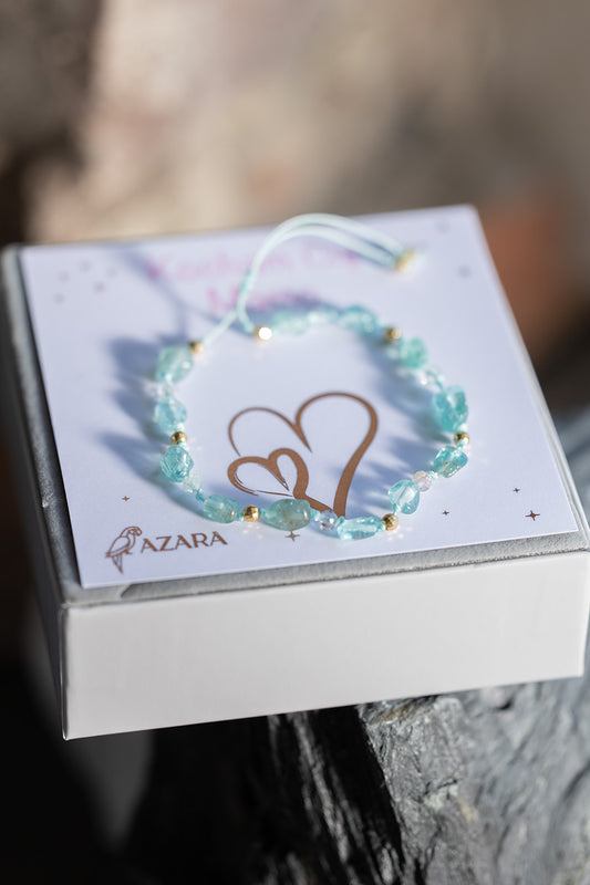 Prezent dla Mamy Bransoletka apatyt i fluoryt