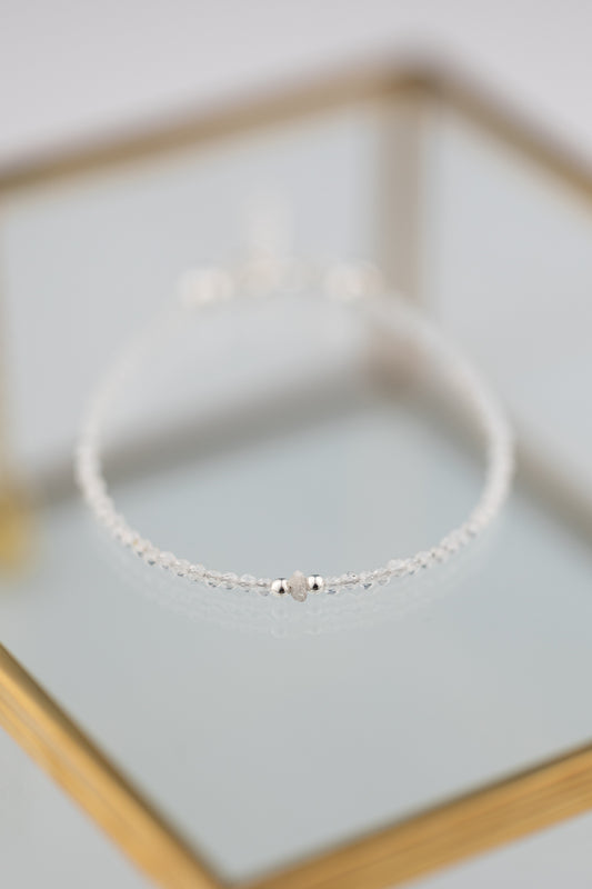 Bransoletka diament i topaz