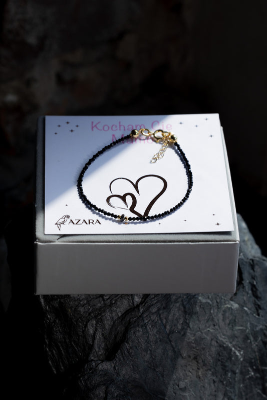 Prezent dla Mamy Bransoletka Diament i Turmalin