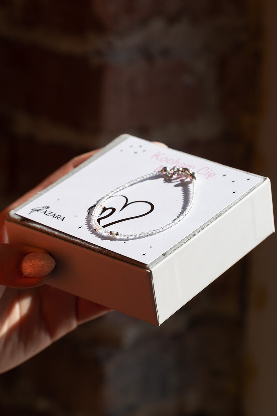 Prezent dla Mamy Bransoletka Diament i Topaz