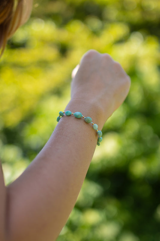 Bransoletka z amazonitem