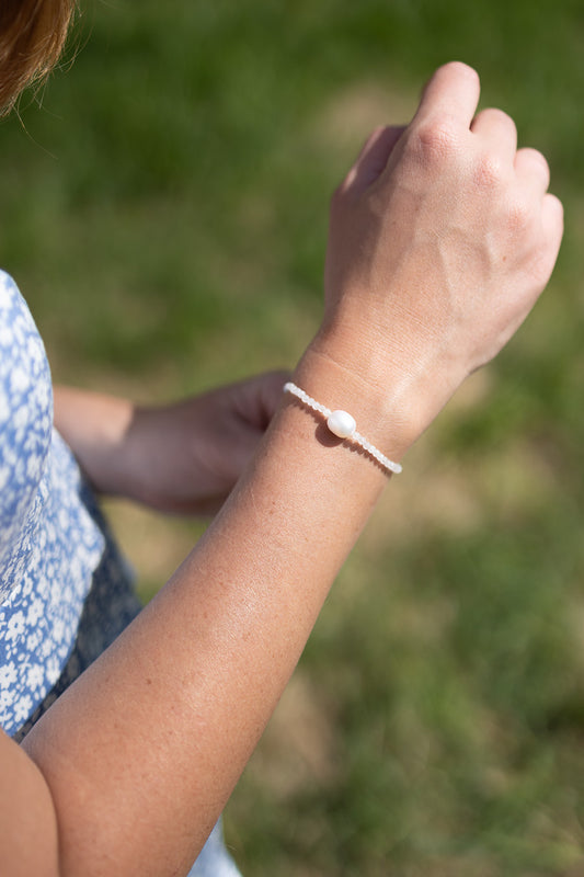 Bransoletka Perła i Jadeit