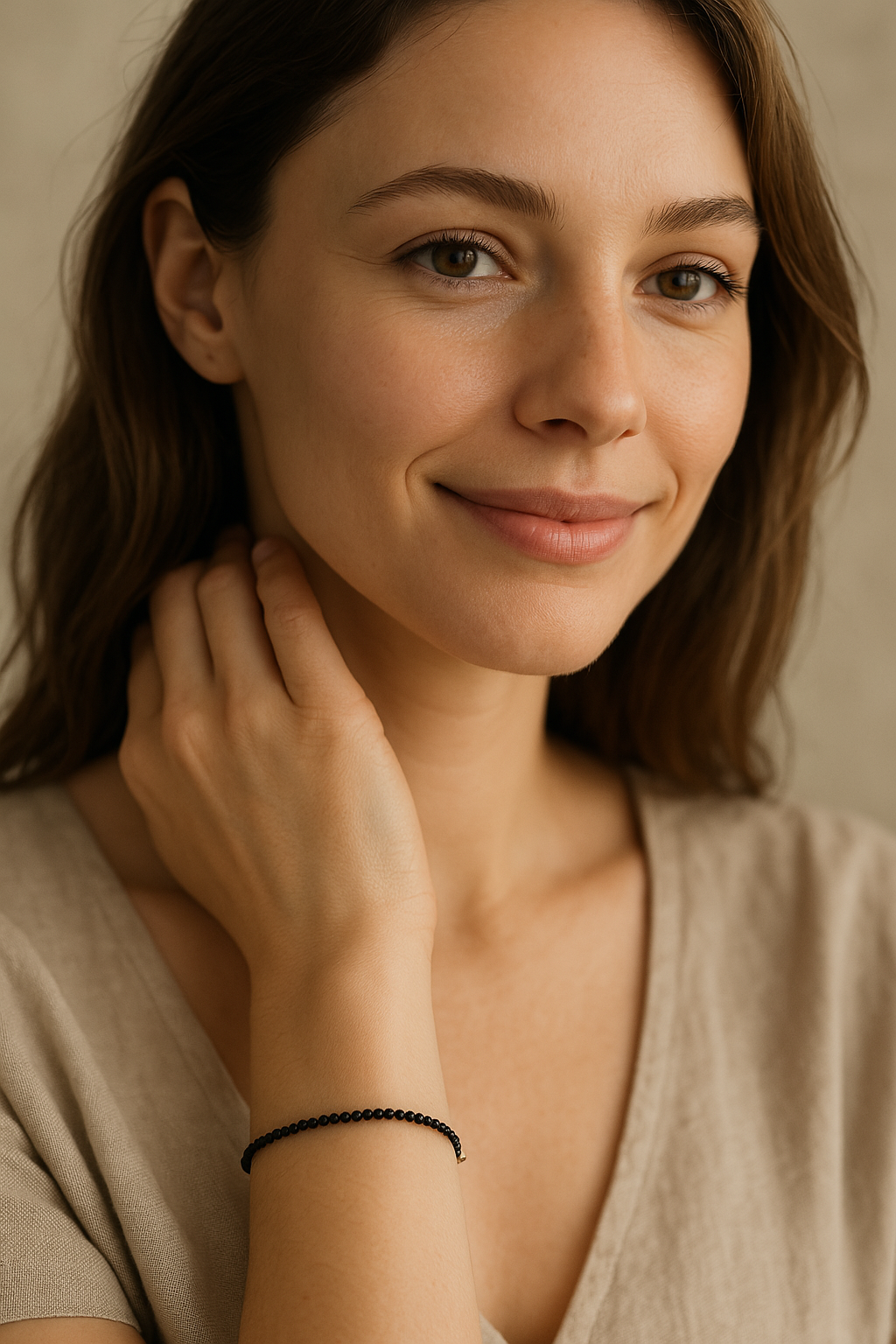 bransoletka czarny turmalin