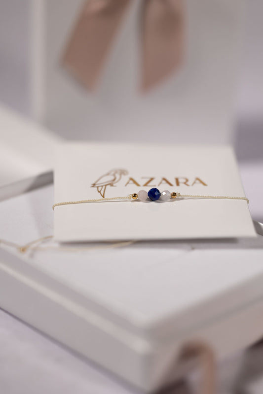 Bransoletka z Lapis lazuli i Morganitem