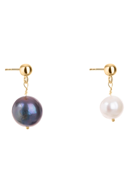 Kolczyki asymetryczne pearls