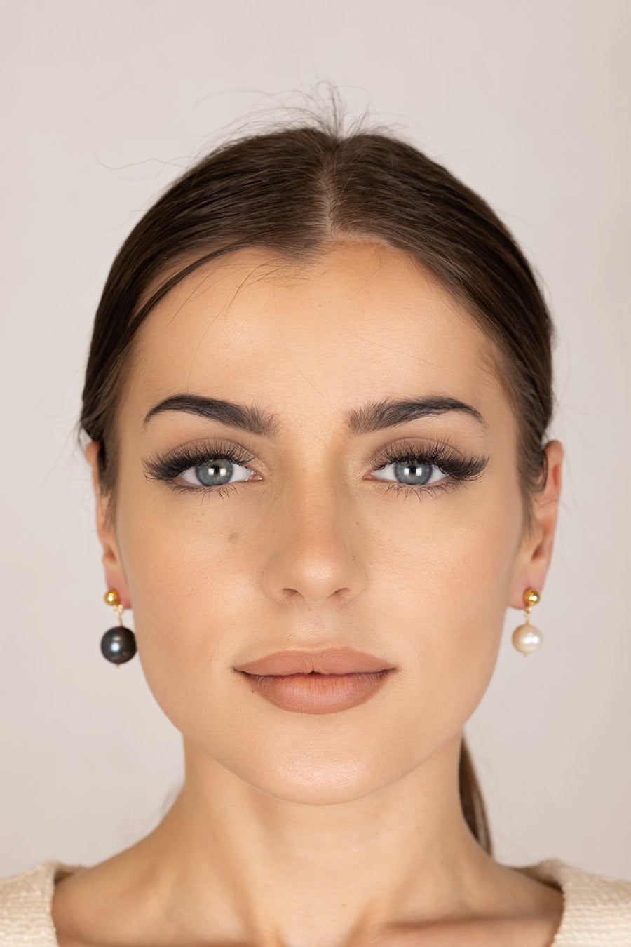 Kolczyki asymetryczne pearls