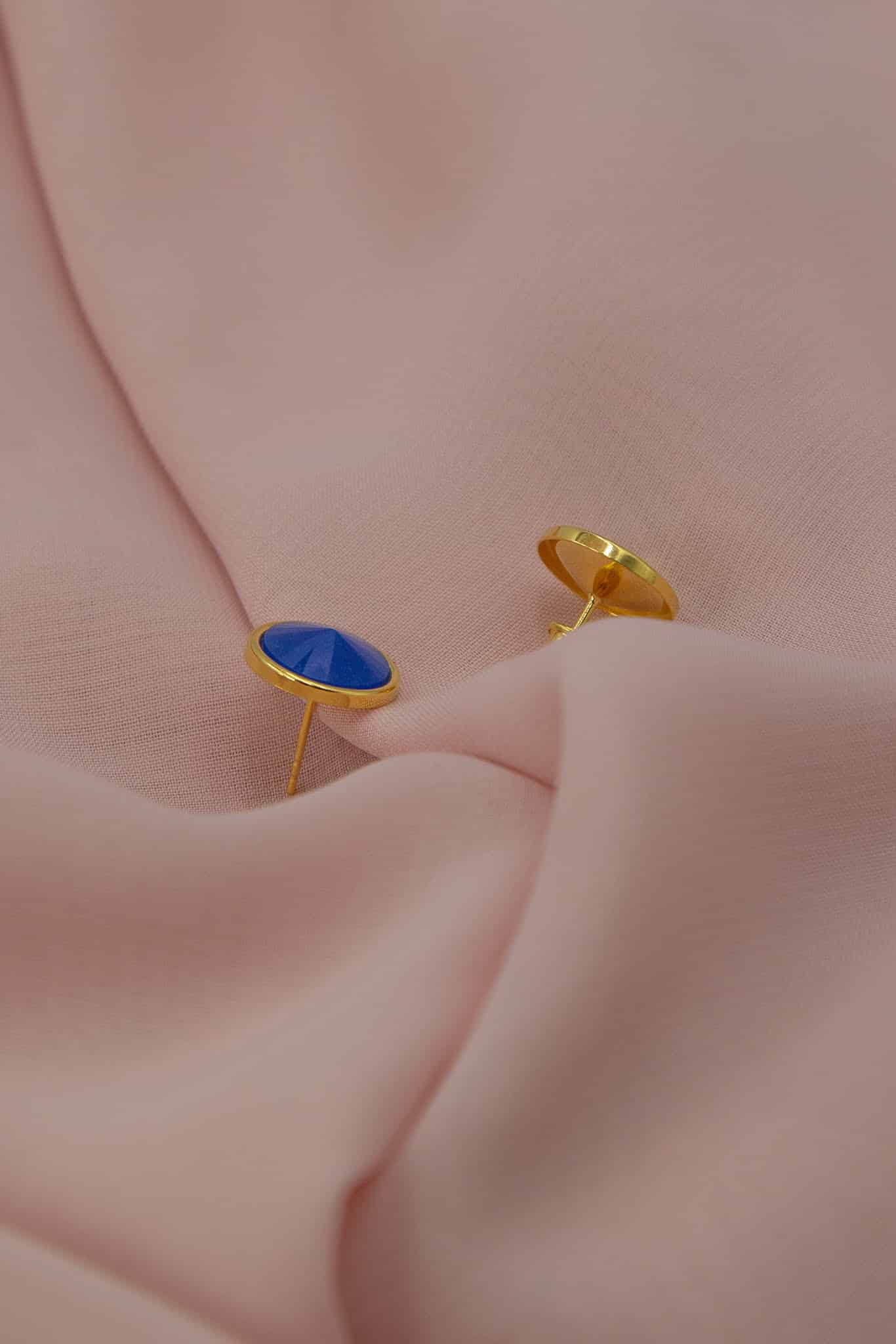 Kolczyki z lazurowym chalcedonem