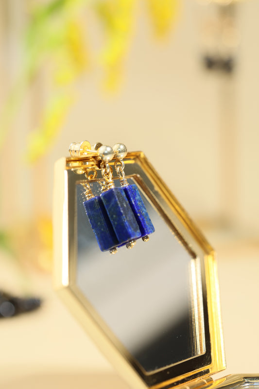 Kolczyki wiszące z Lapis Lazuli