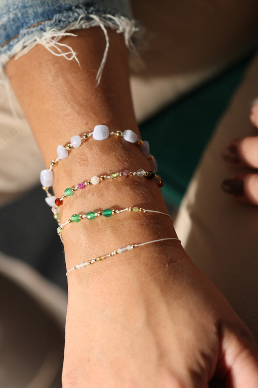 Bransoletka z chalcedonem