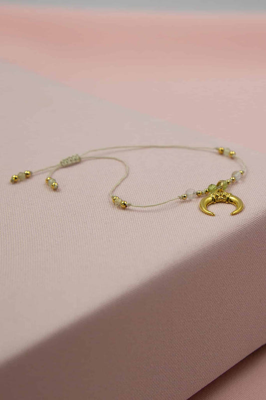 Bransoletka róg obfitości z lśniącymi kamieniami