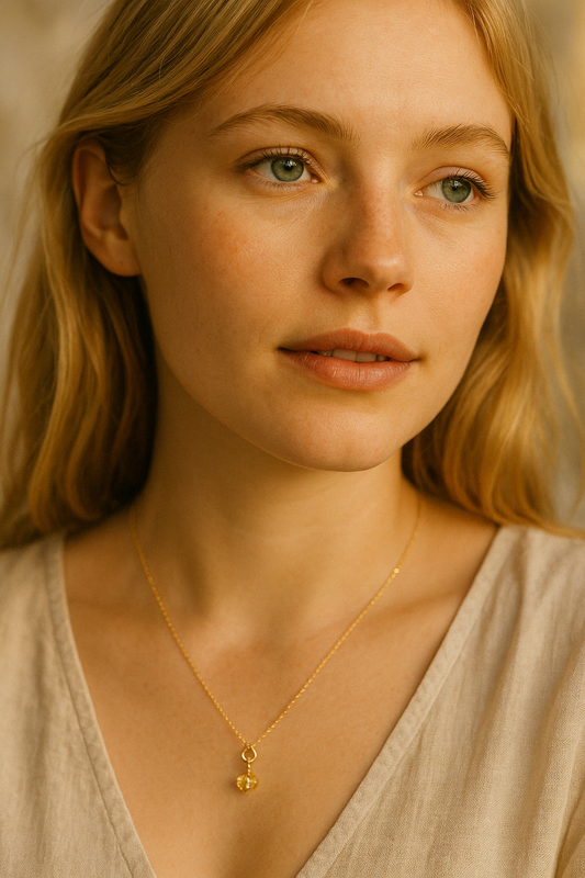 naszyjnik z cytrynem