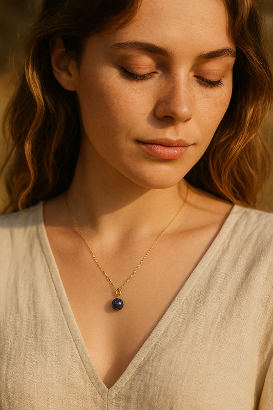naszyjnik z lapis lazuli