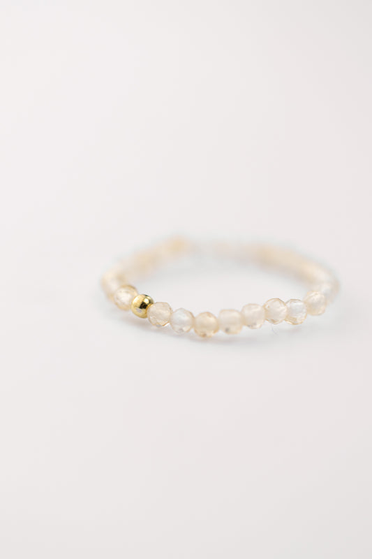 Pierścionek elastyczny z cytrynem