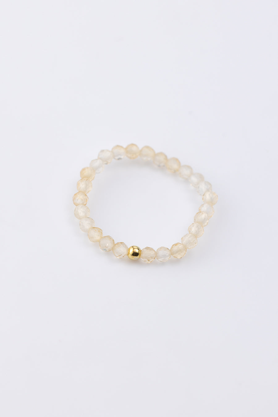 Pierścionek elastyczny z cytrynem