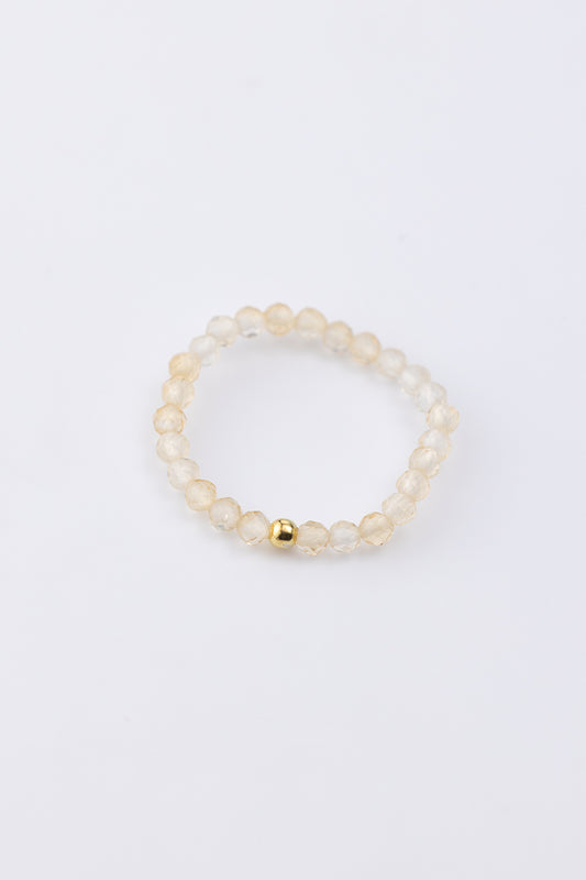 Pierścionek elastyczny z cytrynem