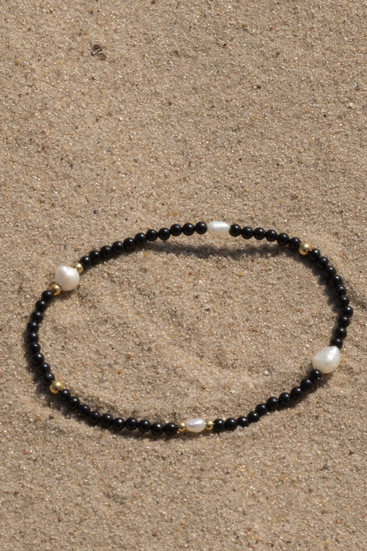 Bransoletka perła i spinel