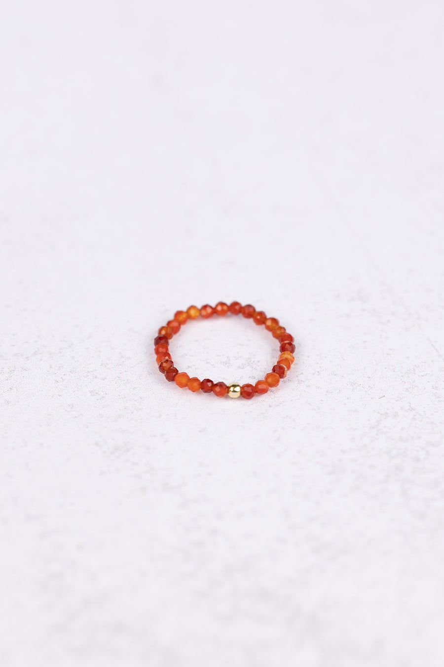 Pierścionek elastyczny z karneolem