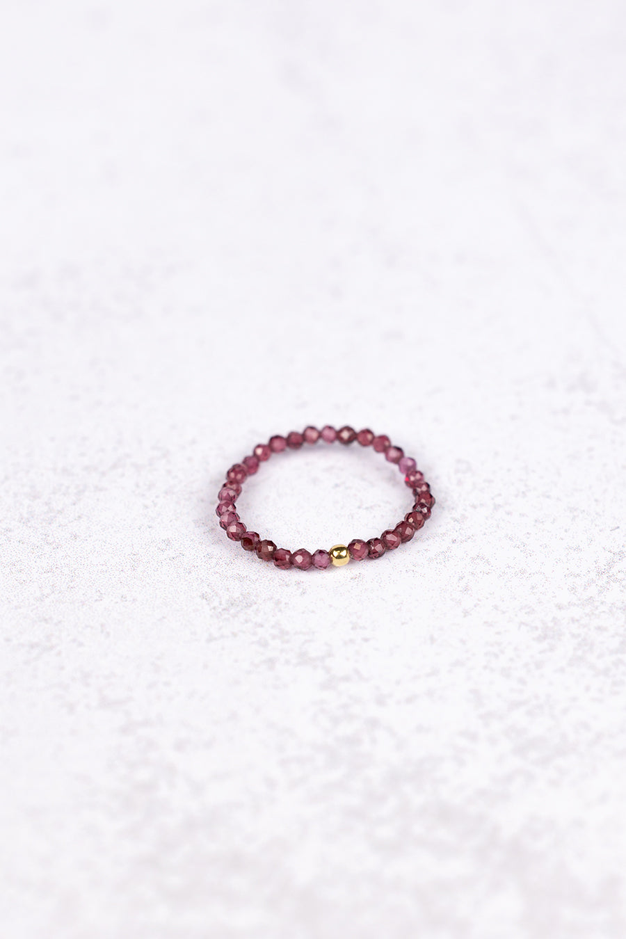 Pierścionek elastyczny granat