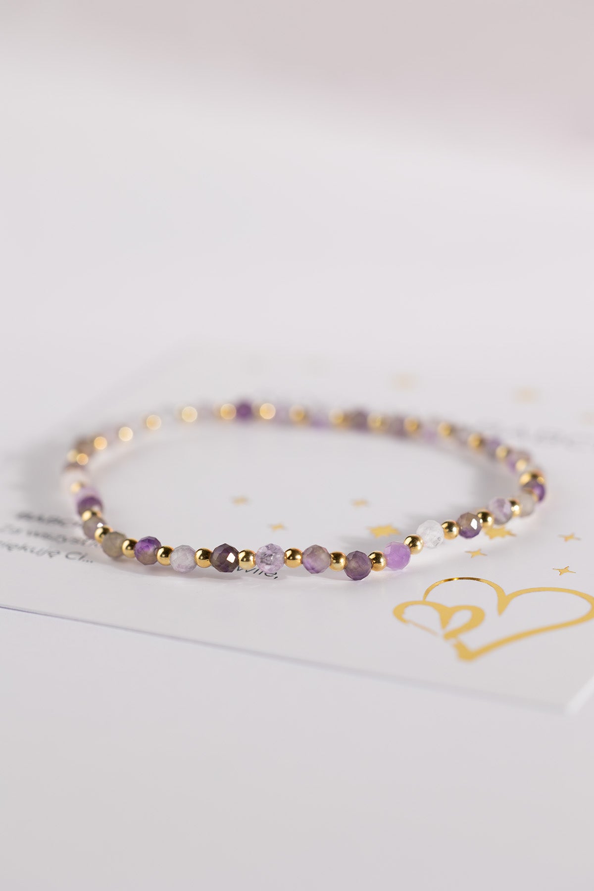 Zestaw bransoletek z ametystem