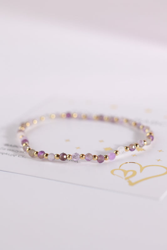 Bransoletka elastyczna dla Babci Ametyst