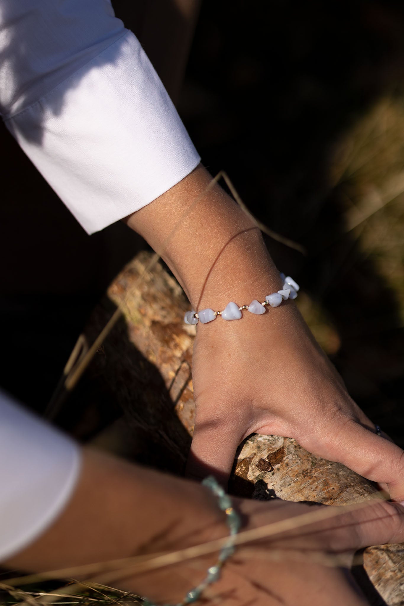 Bransoletka z chalcedonem